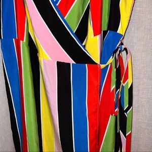 Forever 21 Striped Wrap Dress